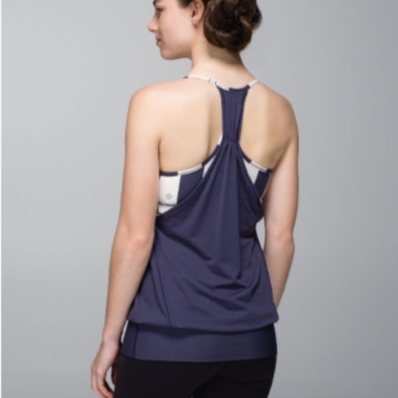 SOLD Lululemon No Limits Tank Cadet Blue Size 8 - Picture 1 of 10